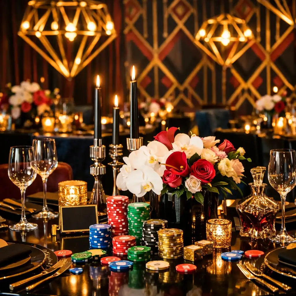 Décor élégant réception privée