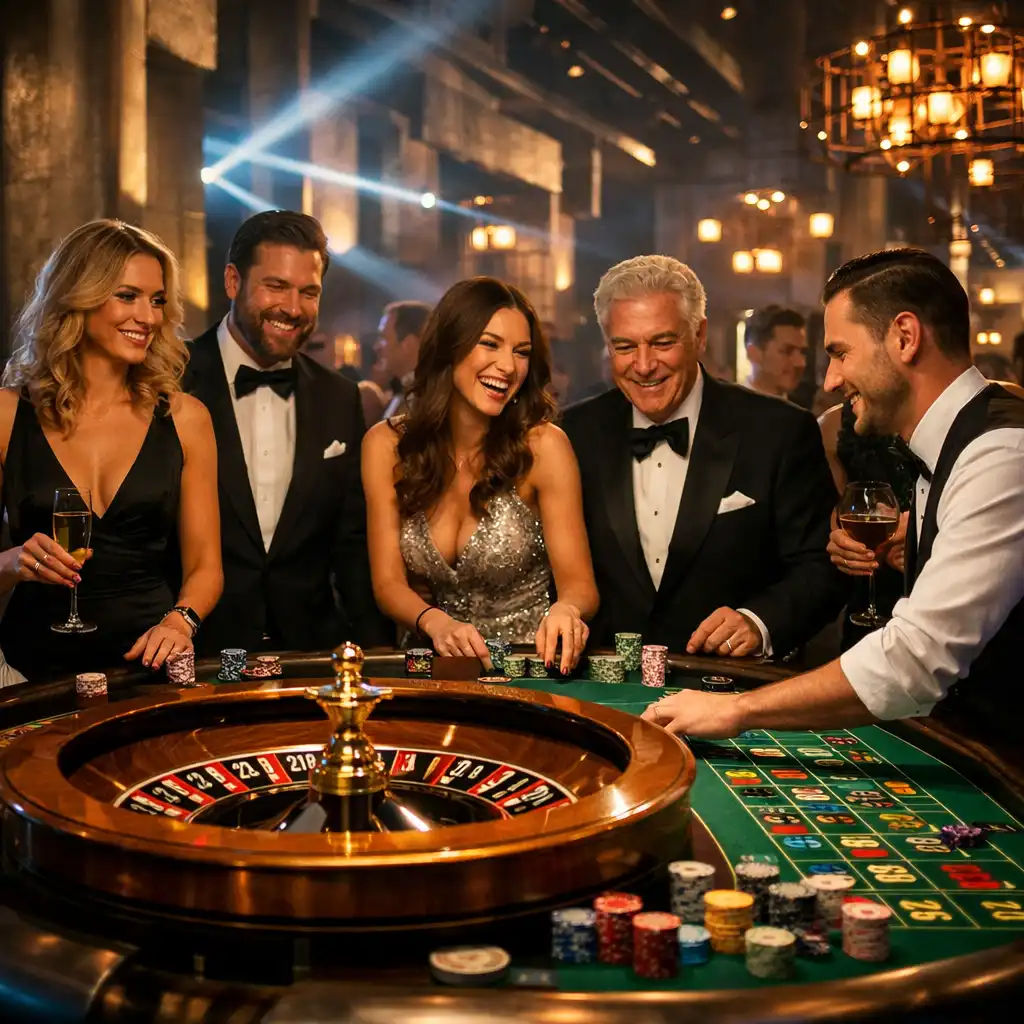 Table de roulette lors d’un événement immersif Valdorique